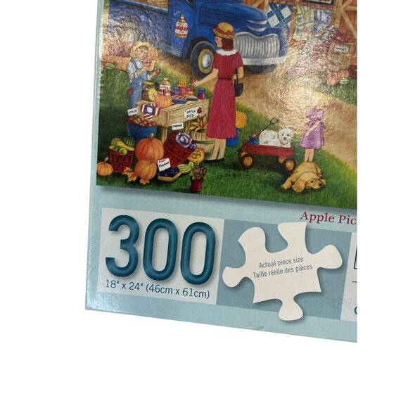 Bits & Pieces 300-Piece Jigsaw Puzzle Apple Picking At Sunnyside Orchard - Picture 2 of 3